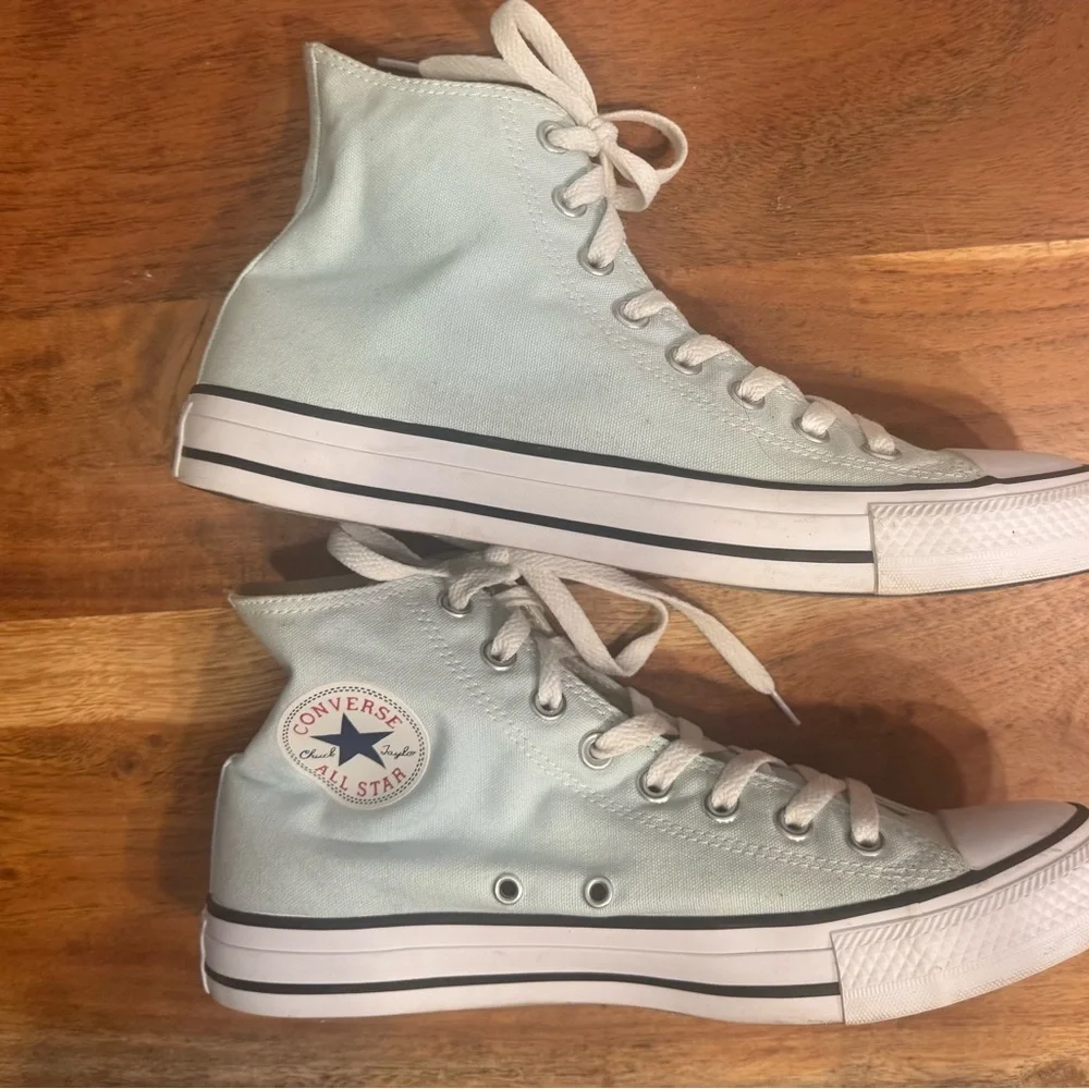 Converse Chuck Taylor Polar Blue High-Tops with White Accents - Picture 4 of 7